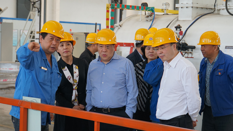 集團(tuán)領(lǐng)導(dǎo)到標(biāo)準(zhǔn)熱處理、電器開關(guān)調(diào)研